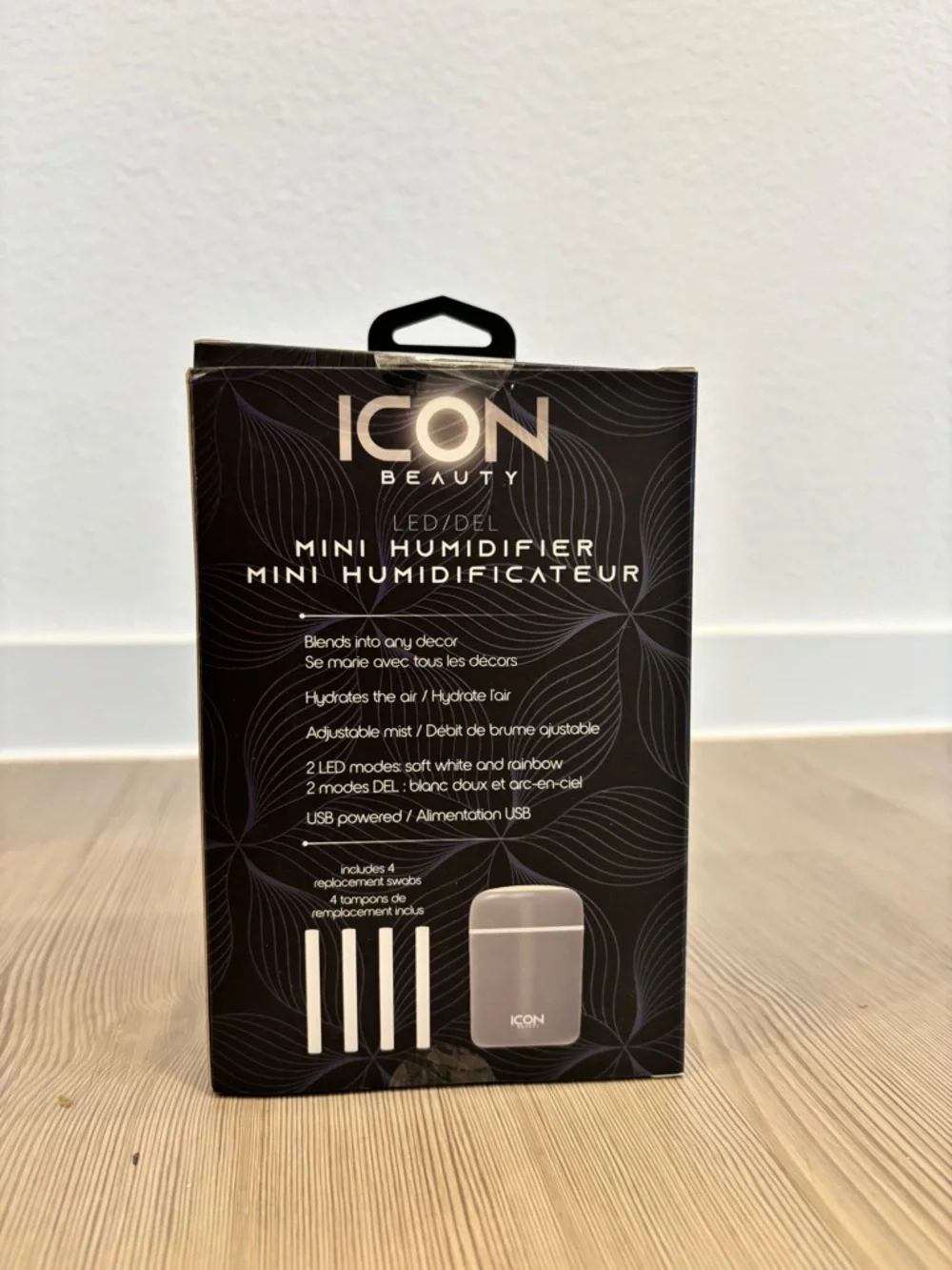 ICON Beauty Mini Humidifier - Gray with Multi-Color LED - Picture 3 of 4